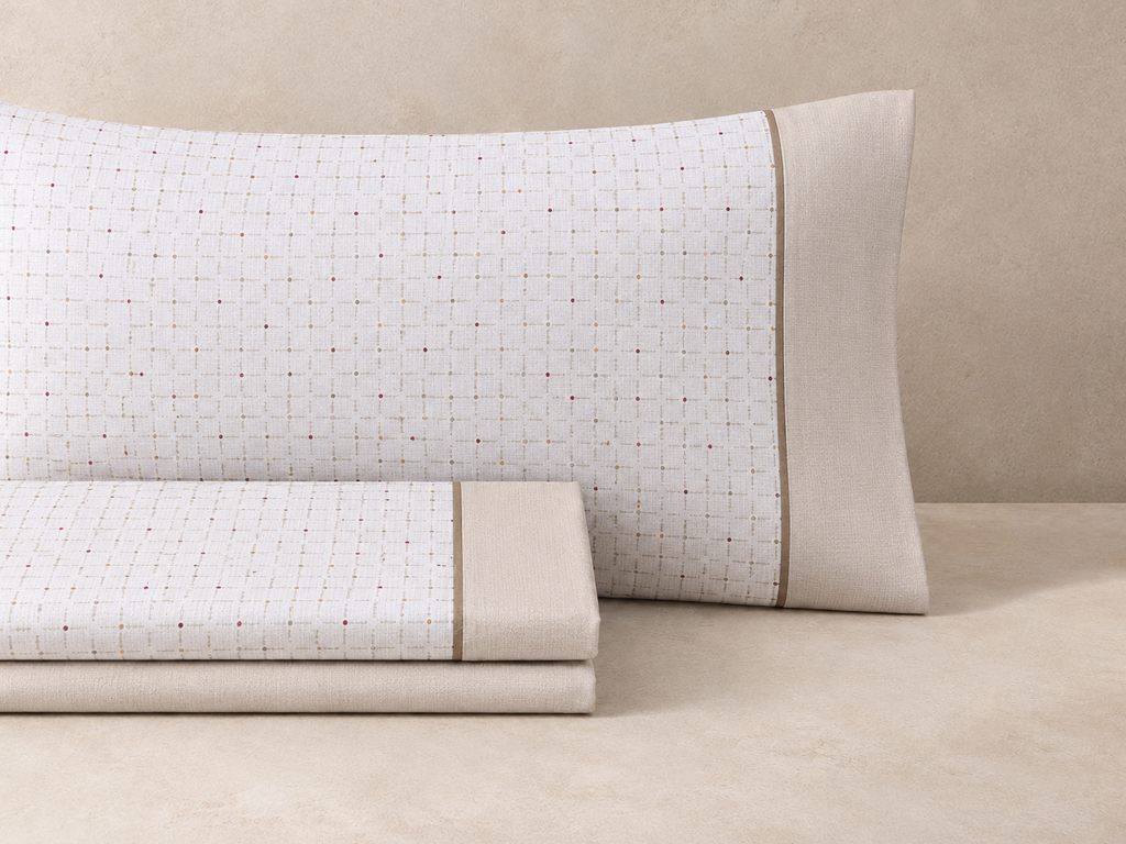 Juego de sábanas Estela Beige 150cm